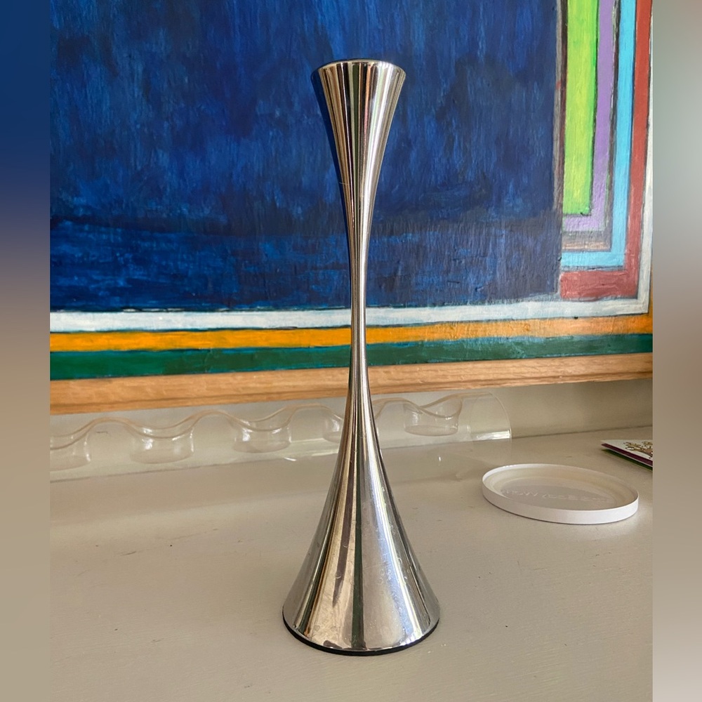 1 Crate&Barrel Stainless Steel Candle Holder